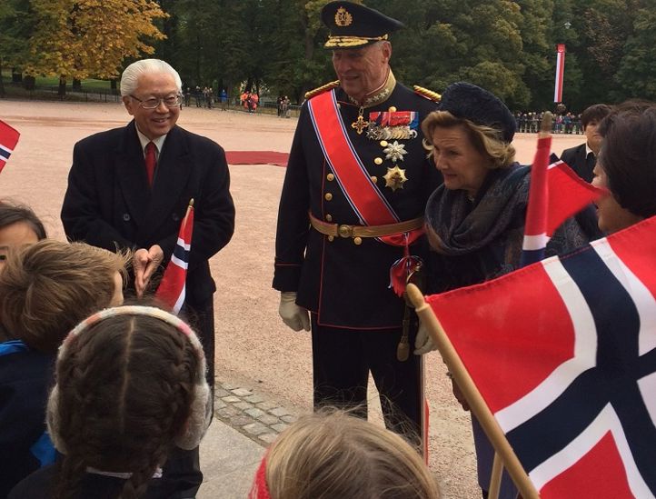 Møte med kongen og dronningen
