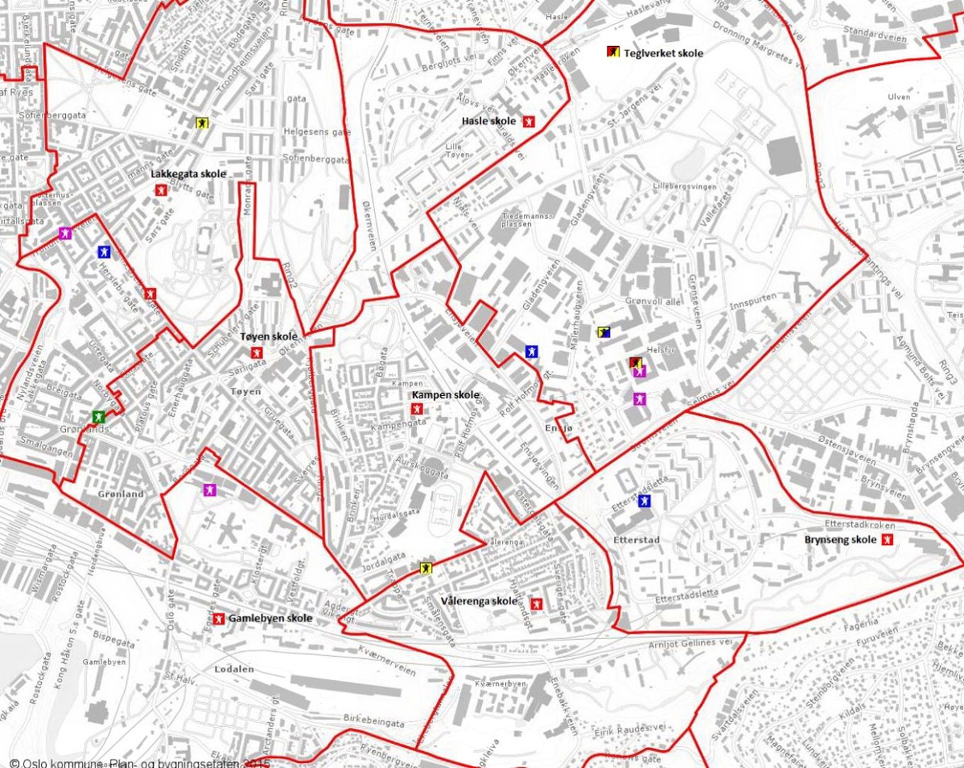 Foto: Skolegrenser Skolegrenser